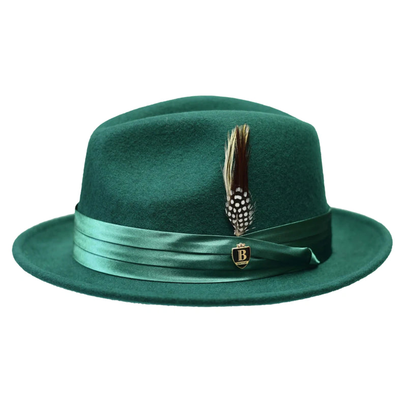 Wool Felt Fedora Hat – Crushable Snap Brim