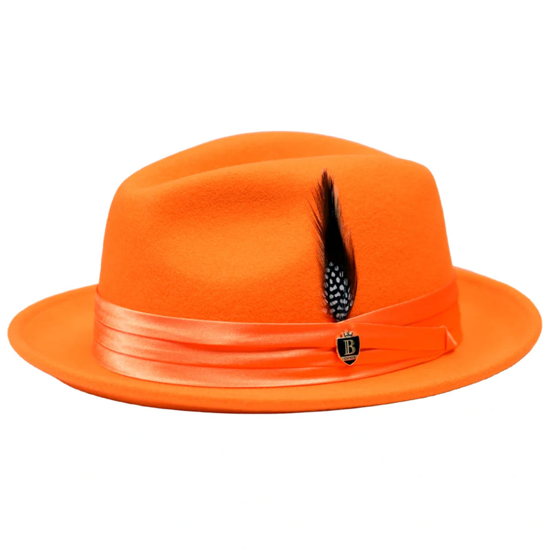 Wool Felt Fedora Hat – Crushable Snap Brim