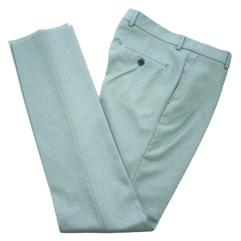 Dante | Mint Glitter 3-Piece Tuxedo Pants