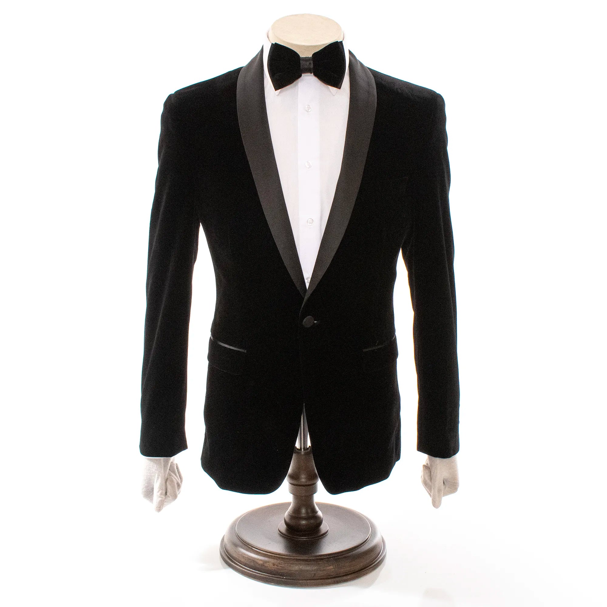 Romeo | Black Velvet Slim-Fit Dinner Jacket