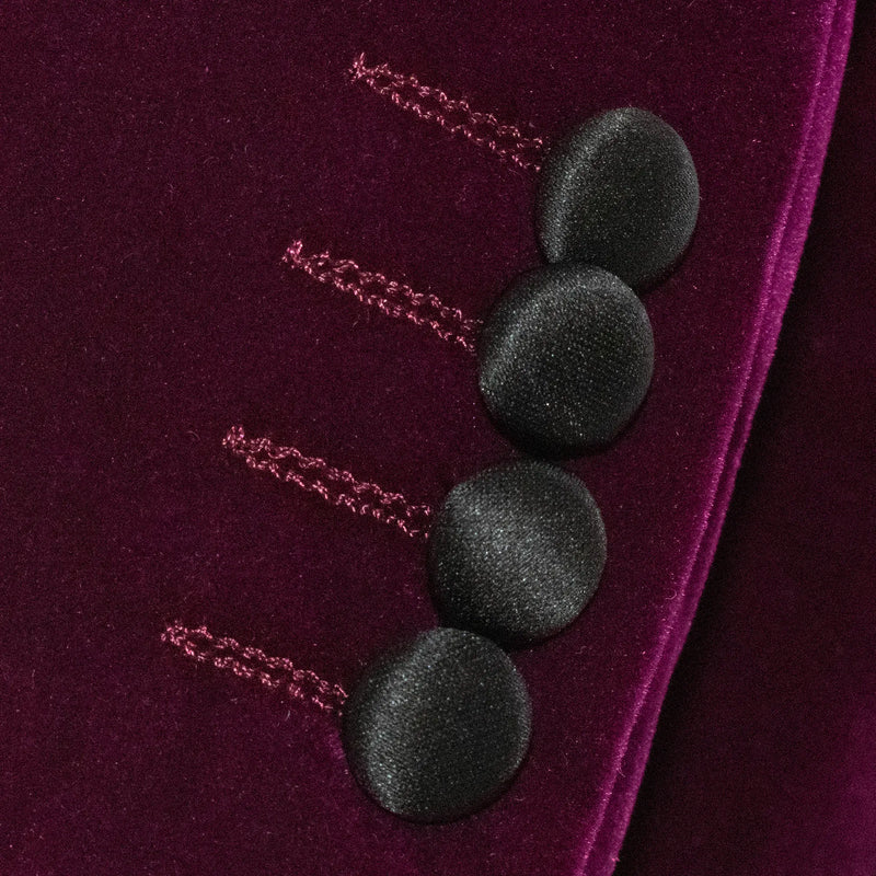 Romeo | Purple Velvet Slim-Fit Dinner Jacket