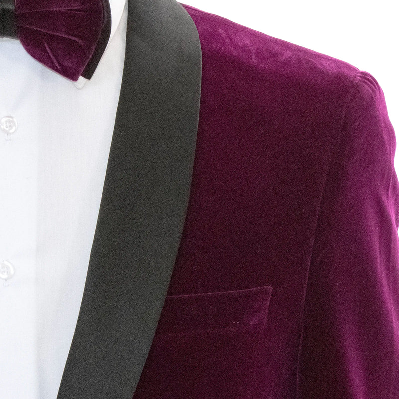 Romeo | Purple Velvet Slim-Fit Dinner Jacket