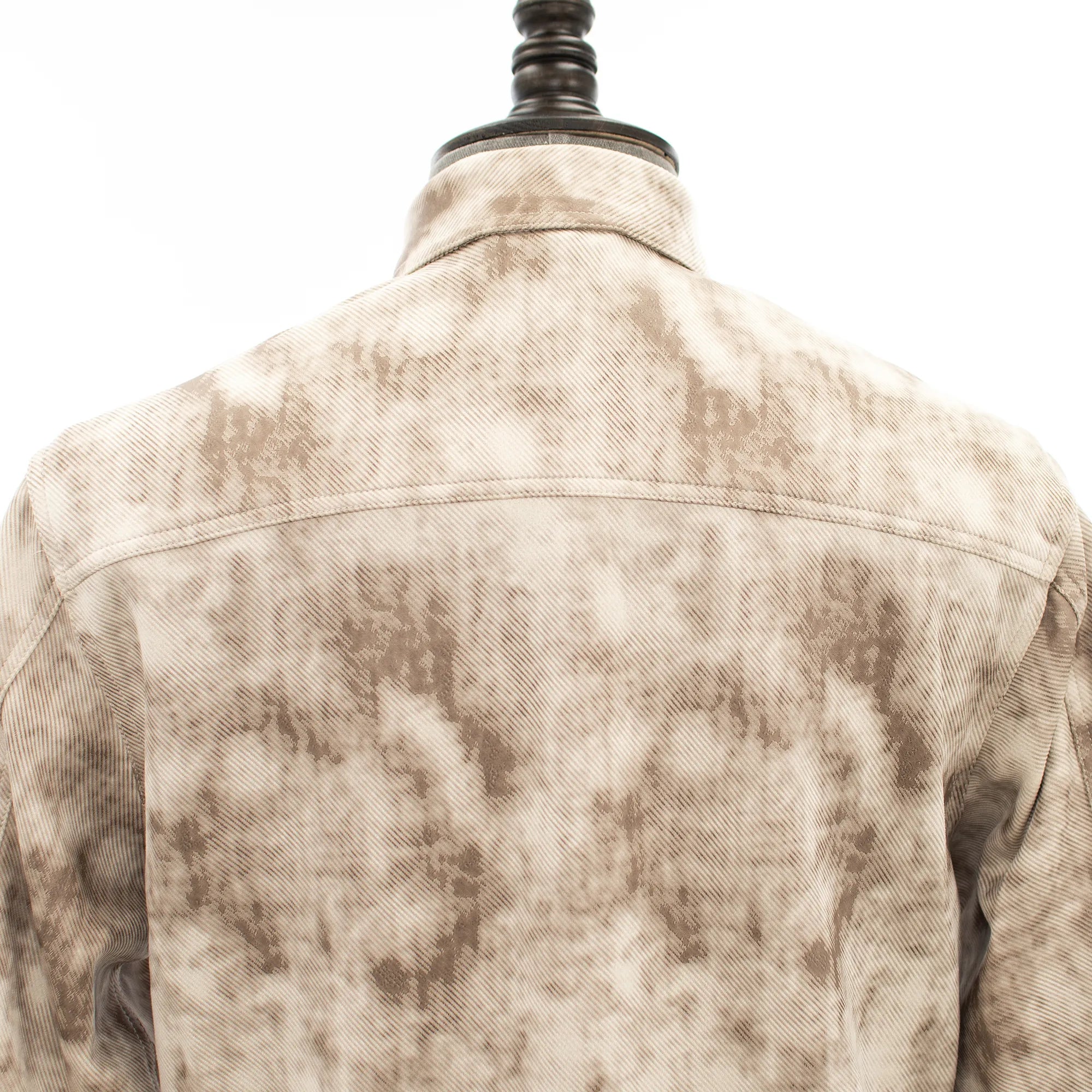 Tan Vegan Leather Dress Shirt