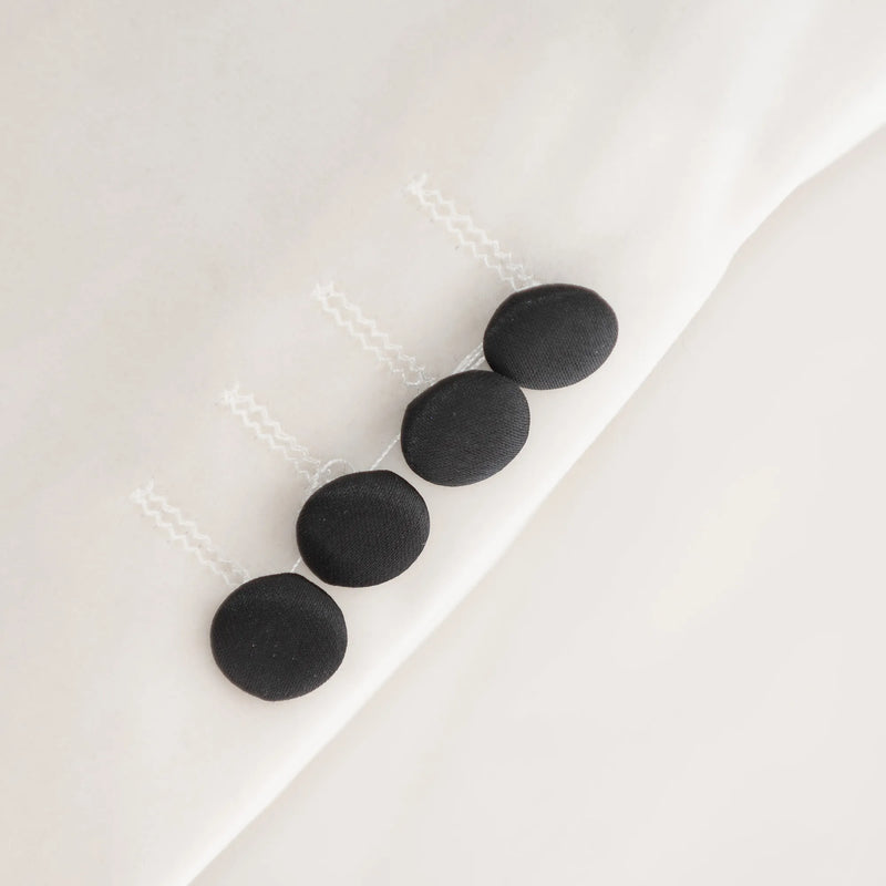 Off White Velvet Slim-Fit Dinnet Jacket