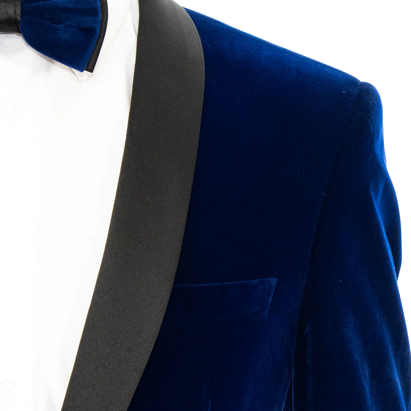 Romeo | Royal Blue Velvet Slim-Fit Dinner Jacket