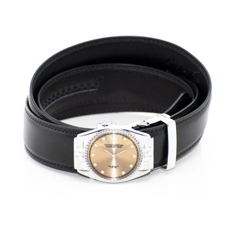 Silver & Gold Luxury Watch Belt Buckle