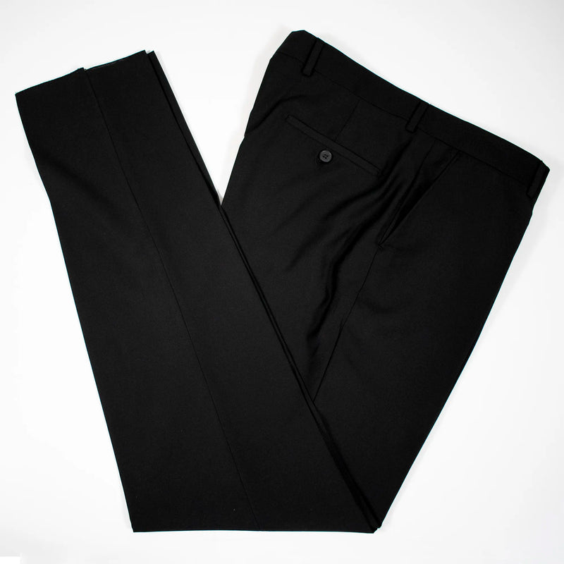 Yellow & Black Double-Breasted 2-Piece Tailored-Fit Suit