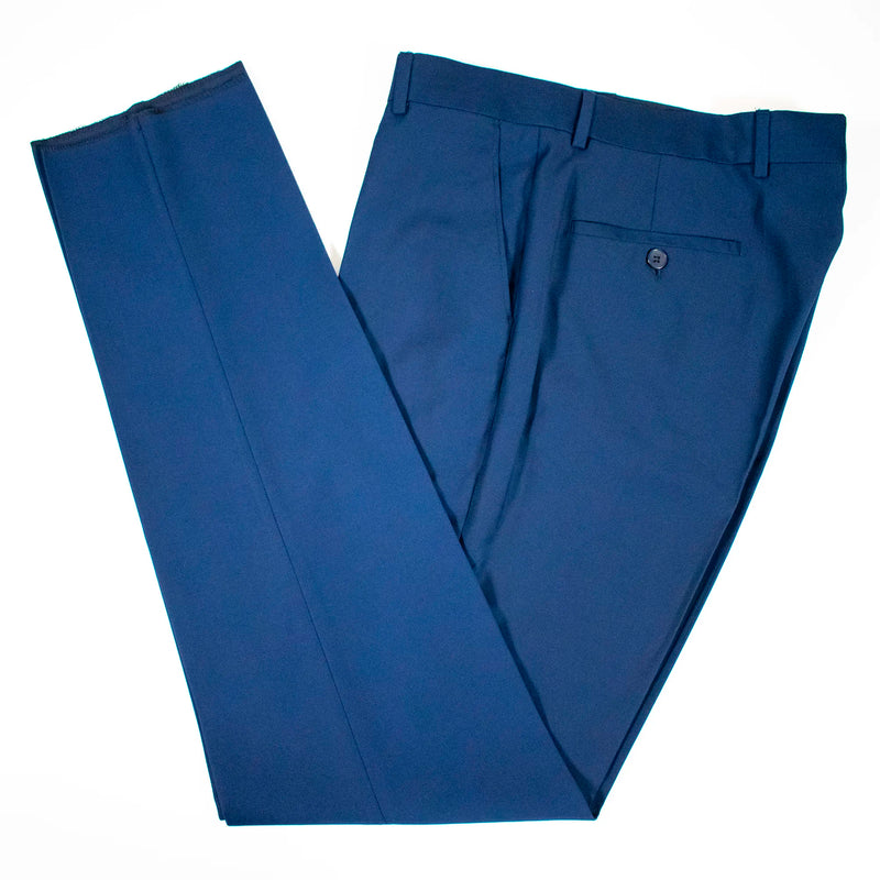 Light Salmon & Navy Double-Breasted 2-Piece Tailored-Fit Suit