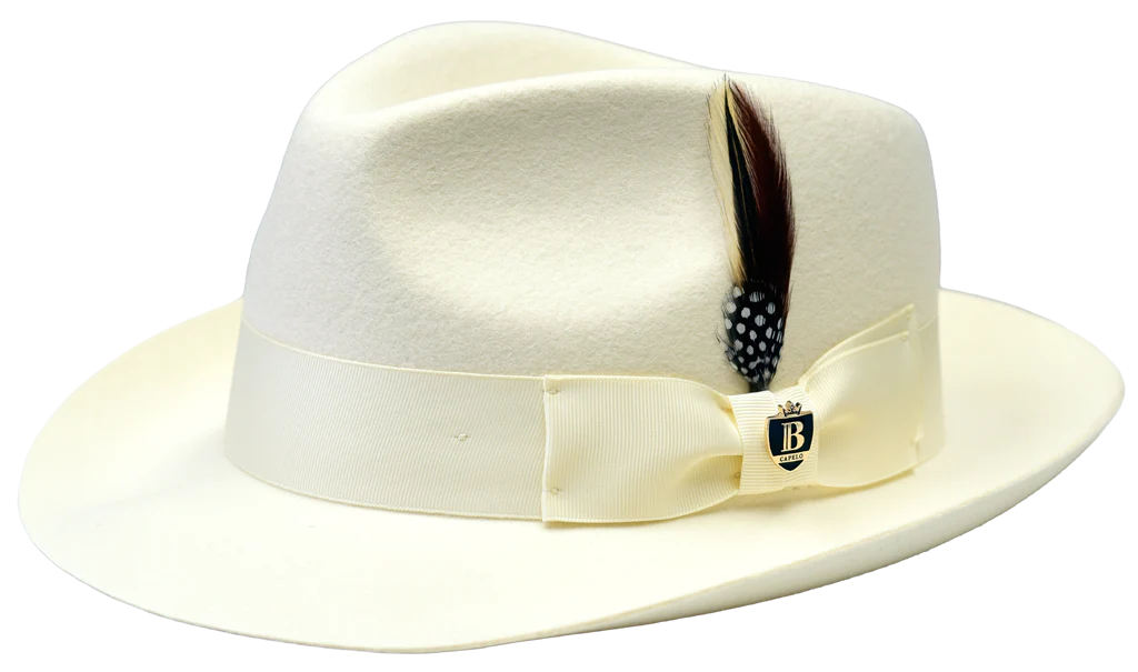Wool Raw Edge Brim Fedora