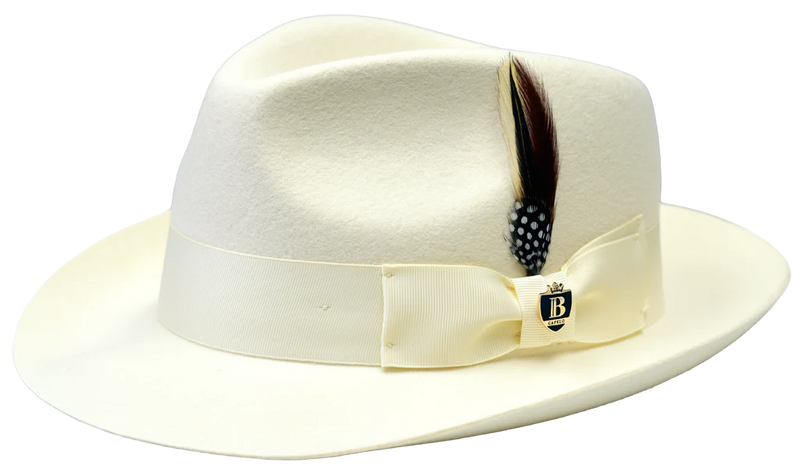 Wool Raw Edge Brim Fedora