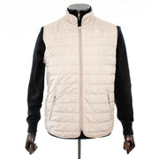 Men's Khaki Quilted Vest Jacket