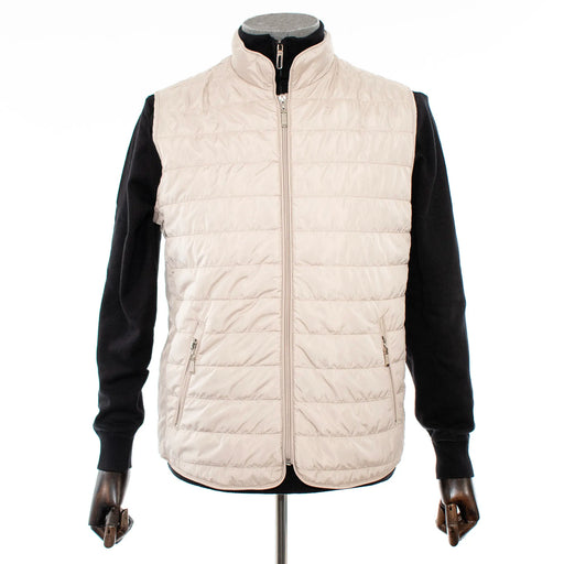 Men's Khaki Quilted Vest Jacket