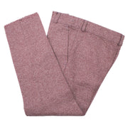 Kids' Light Burgundy Windowplane Plaid 3-Piece Suit