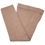 Kids' Sand Brown Windowplane Plaid 3-Piece Suit