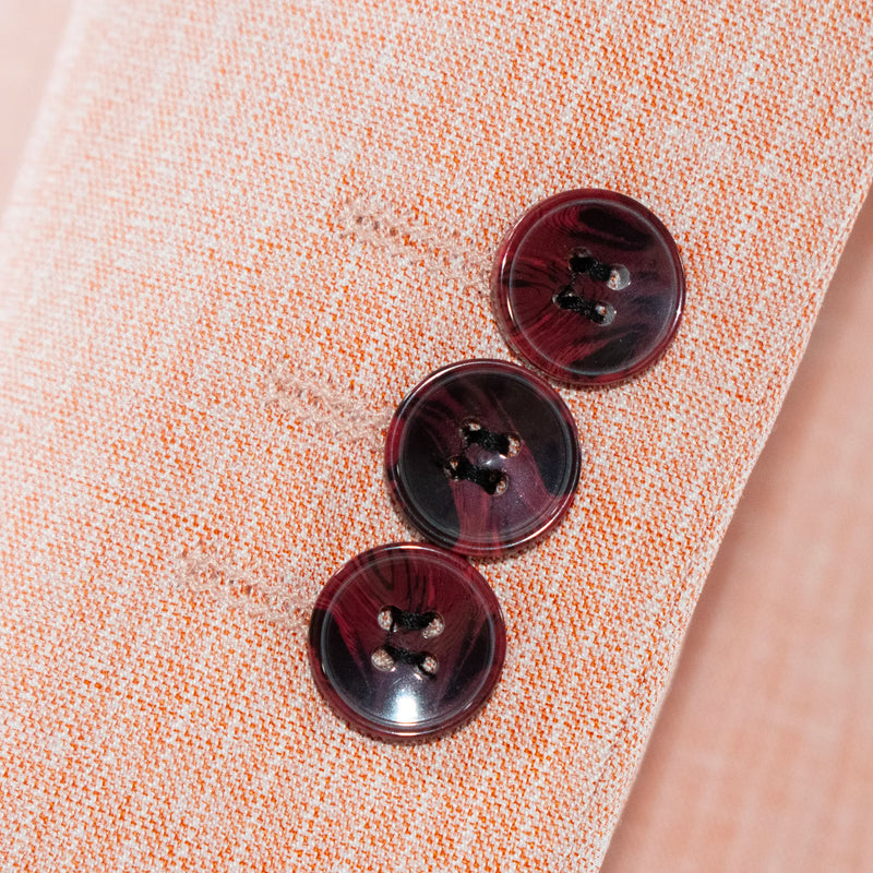 Salmon Pink Pinstriped 3-Piece Kids' Suit