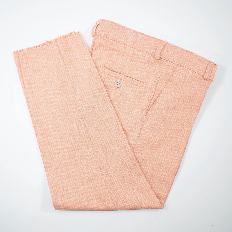 Salmon Pink Pinstriped 3-Piece Kids' Suit