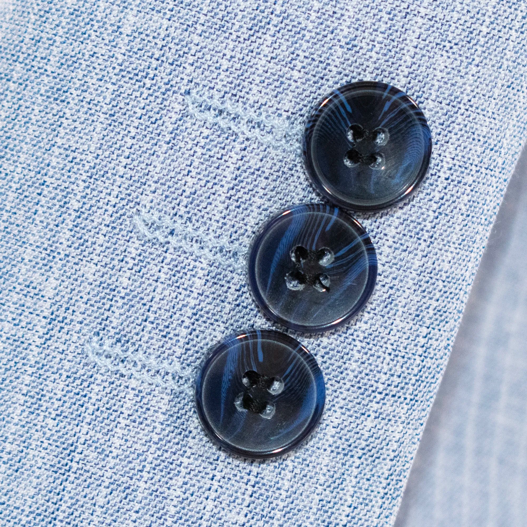 Powder Blue Pinstriped 3-Piece Kids' Suit