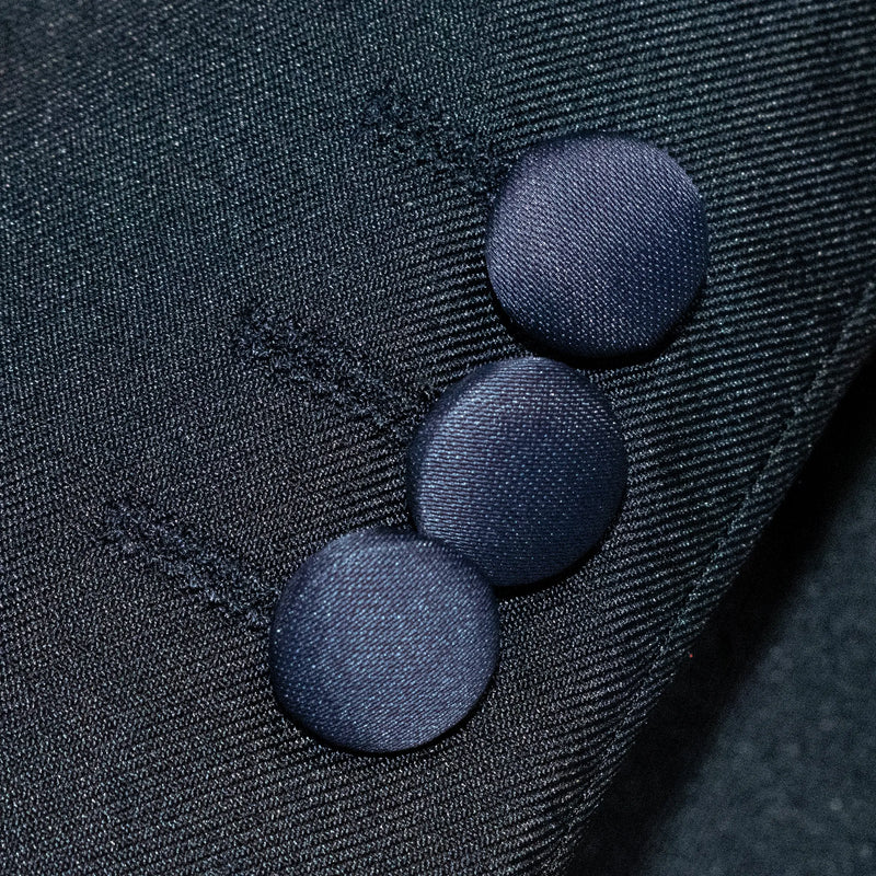 Kids' Black And Navy 3-Piece Tuxedo