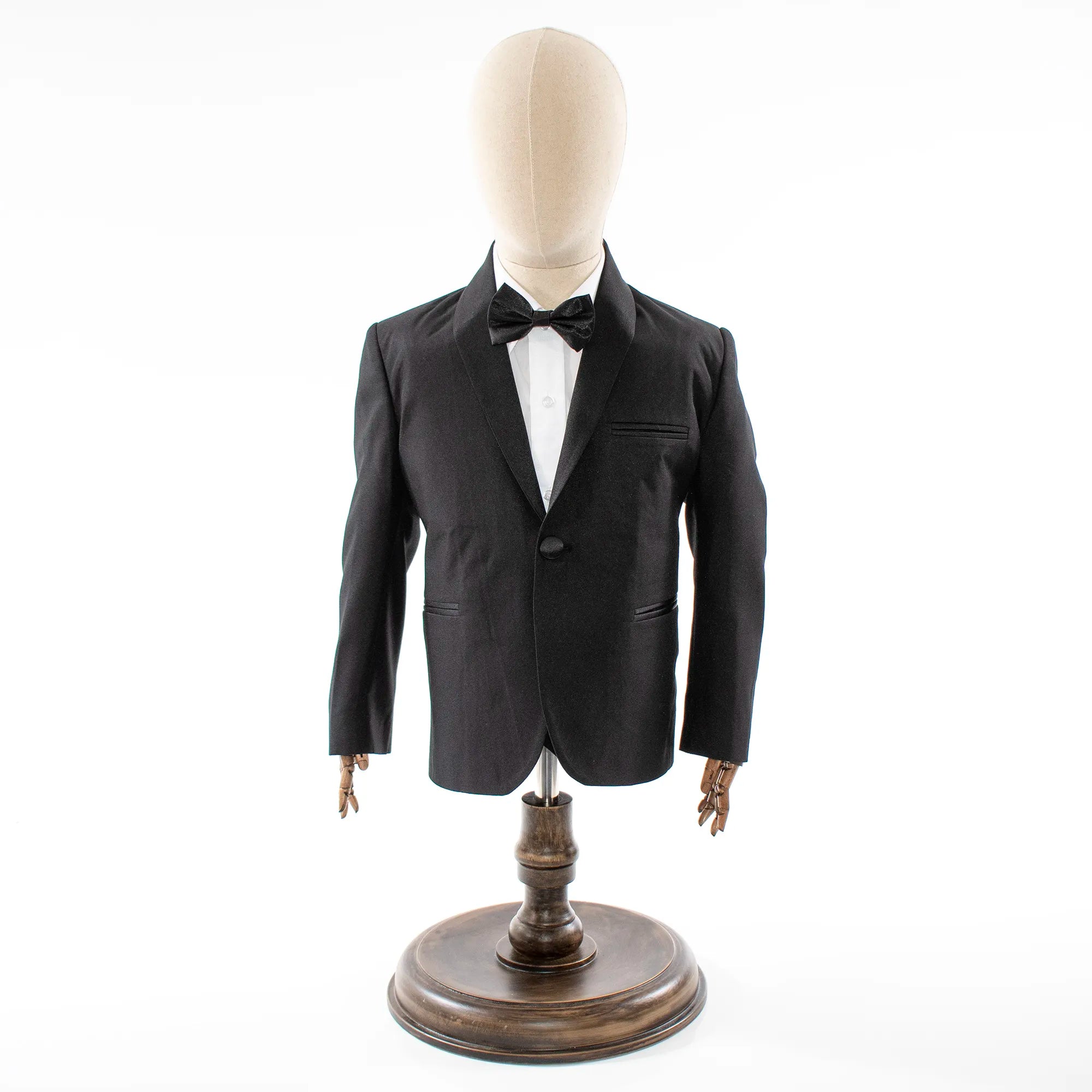 Kids' Black 3-Piece Tuxedo