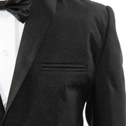 Kids' Black 3-Piece Tuxedo