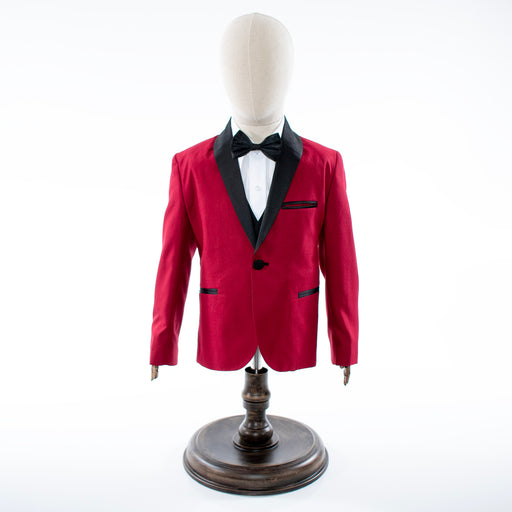 Kids' Burgundy  3-Piece Tuxedo