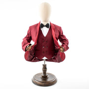 Kids' Burgundy 3-Piece Tuxedo