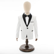 Kids' Off White Rose Glitter Tuxedo