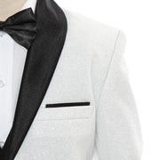 Kids' Off White Rose Glitter Tuxedo