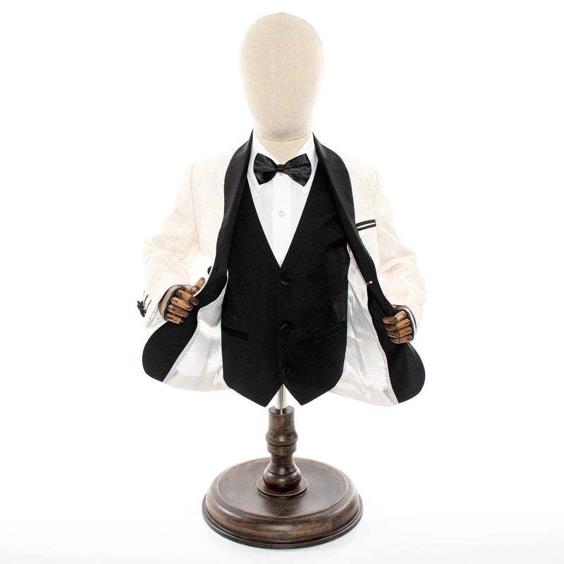 Kids' Champagne Glitter Tuxedo