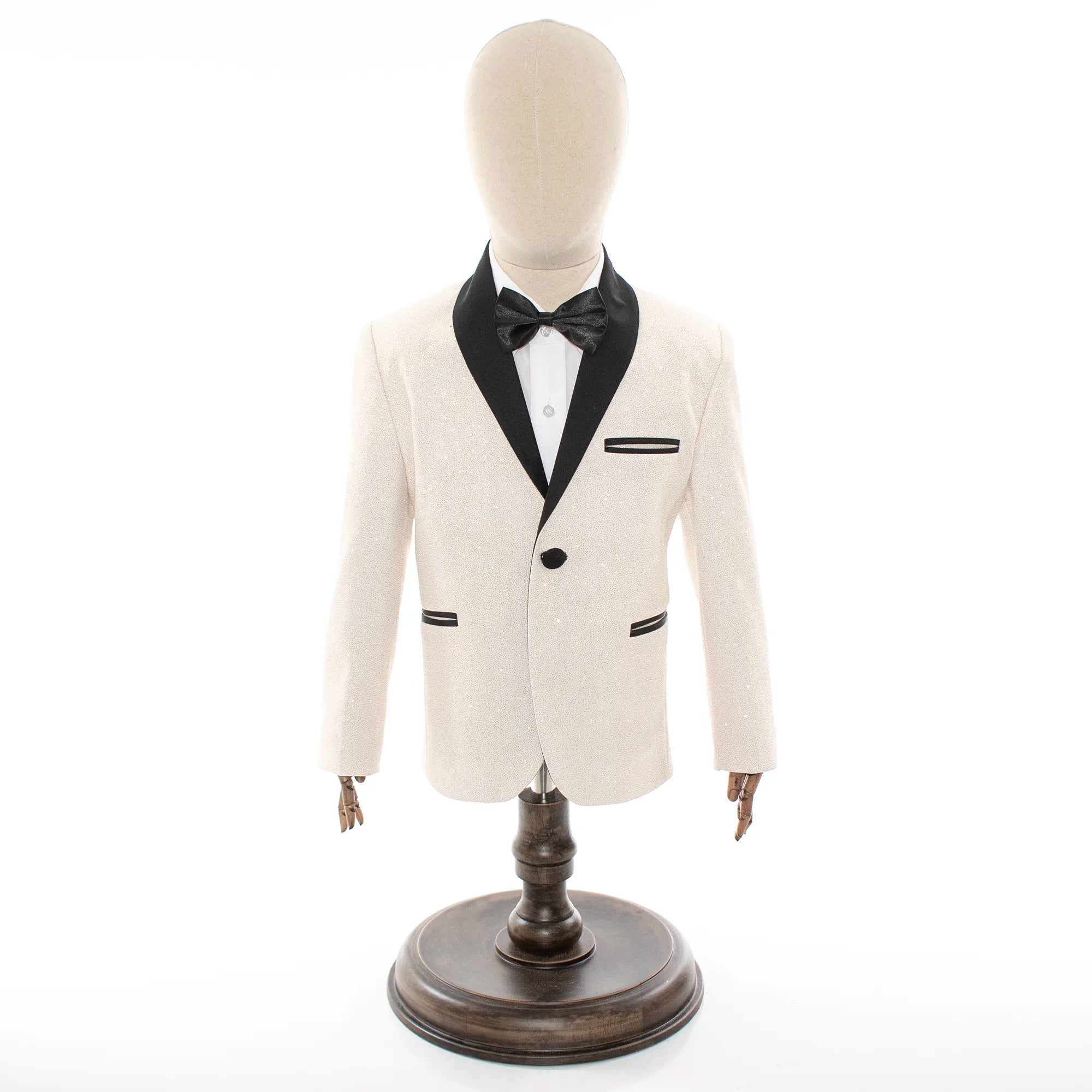 Kids' Champagne Glitter Tuxedo