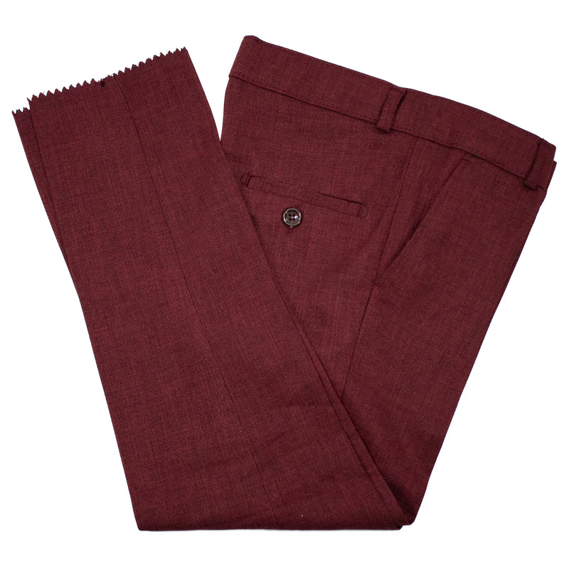 Kids' Dark Burgundy 3-Piece Suit