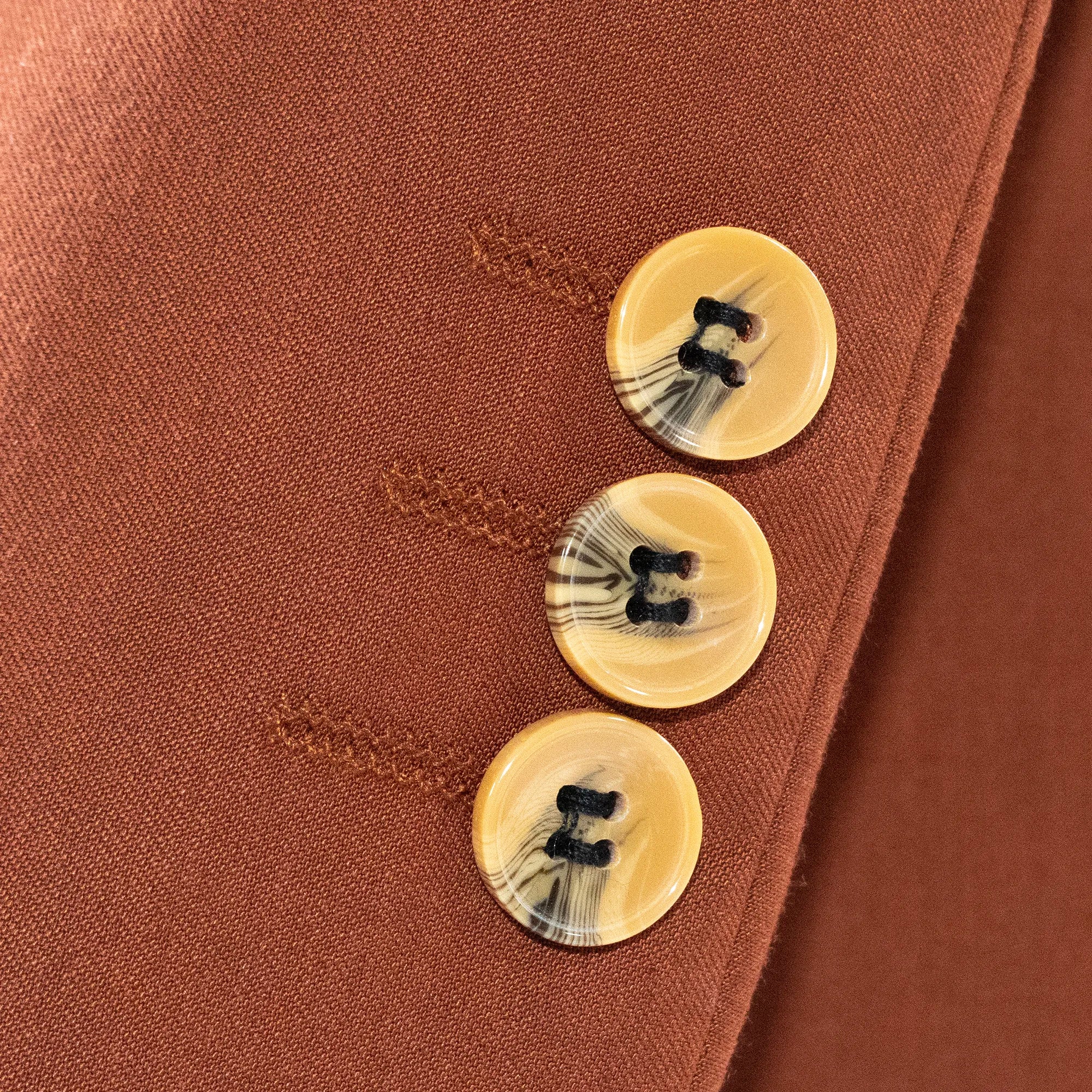 Brown 3-Piece Kids' Suit With Notch Lapels