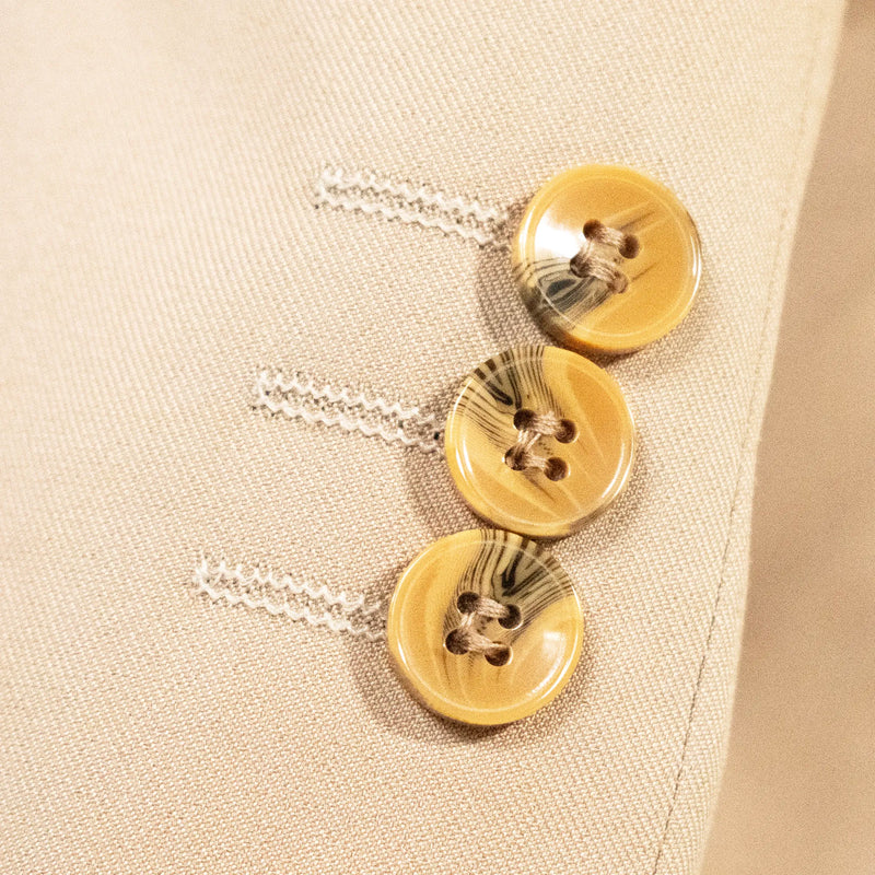 Khaki 3-Piece Kids' Suit With Notch Lapels