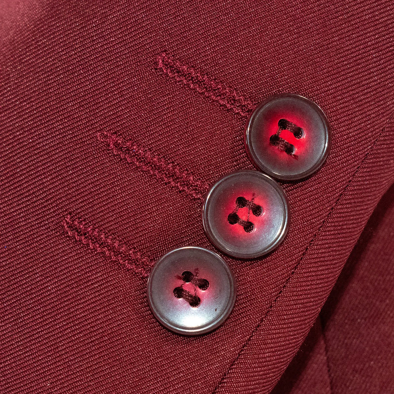 Kids' Burgundy 3-Piece Suit