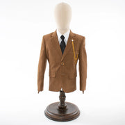 Kids' Brown Twill 3-Piece Suit 