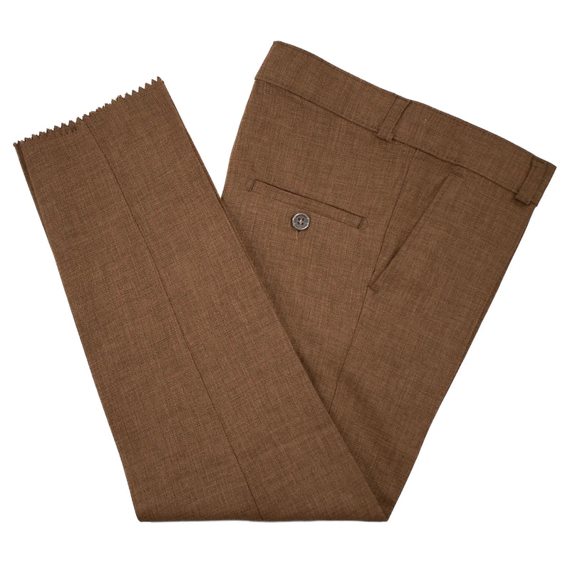 Kids' Brown Twill 3-Piece Suit 