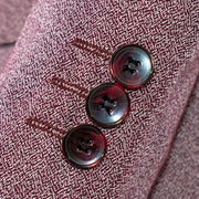 Kids' Burgundy Twill 3-Piece Suit