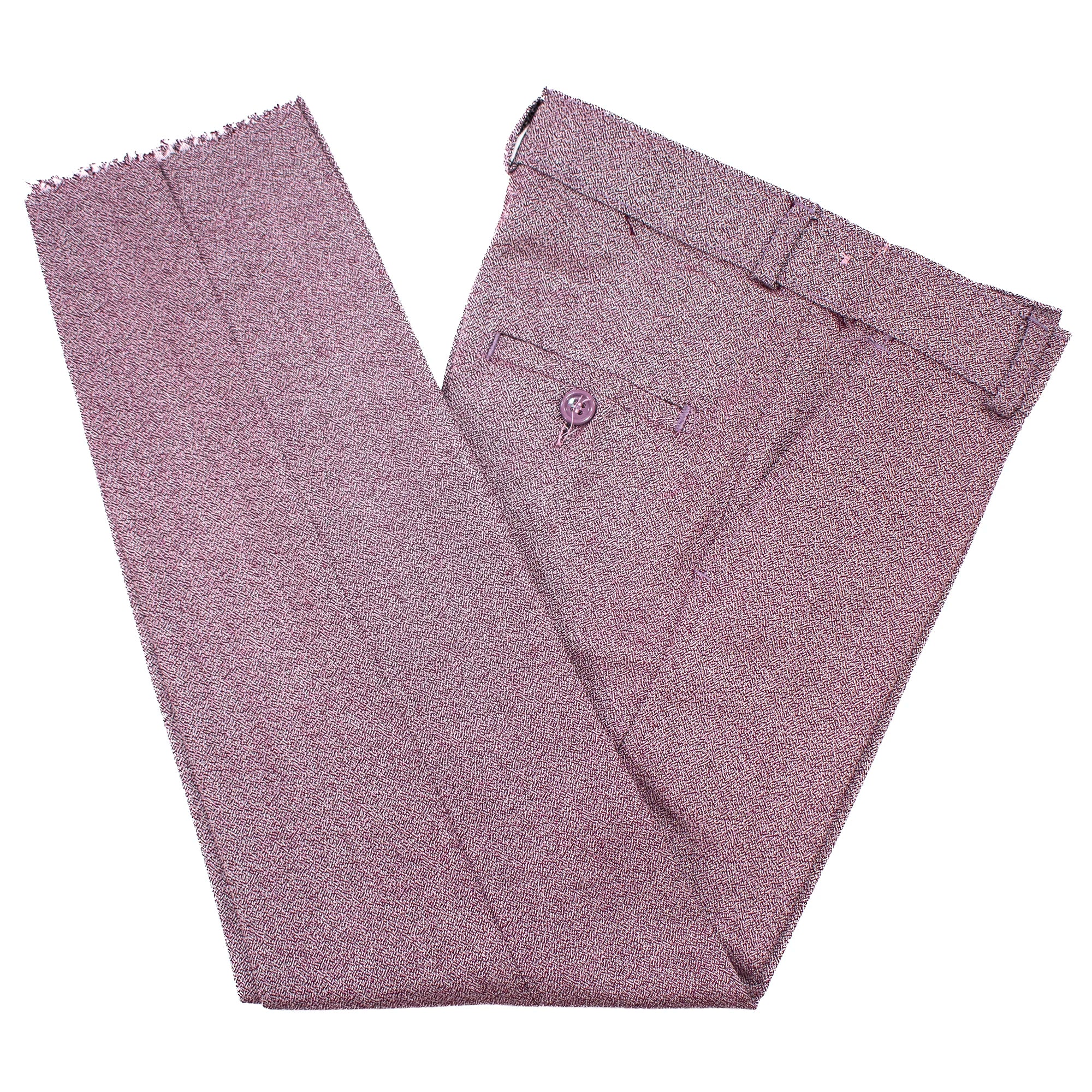 Kids' Burgundy Twill 3-Piece Suit