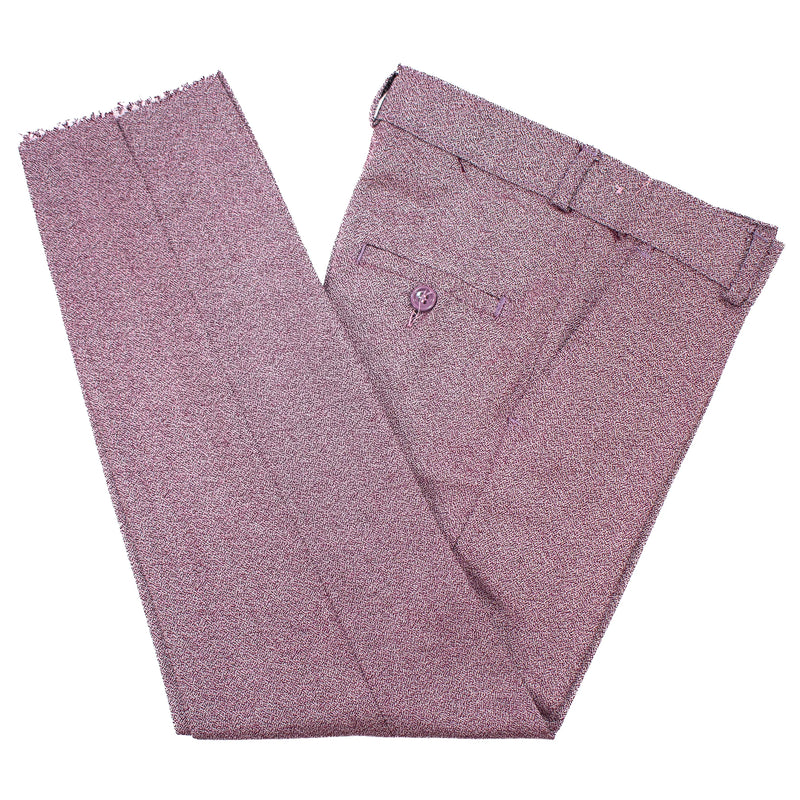 Kids' Burgundy Twill 3-Piece Suit