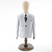 Kids' Gray Twill 3-Piece Suit