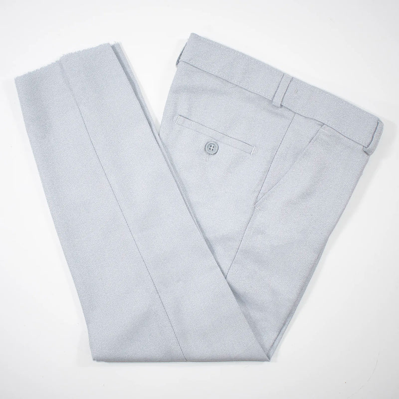 Kids' Gray Twill 3-Piece Suit