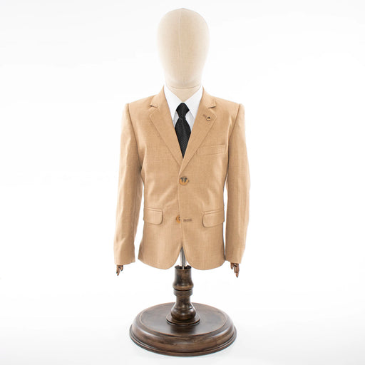 Kids' Khaki Twill 3-Piece Suit 