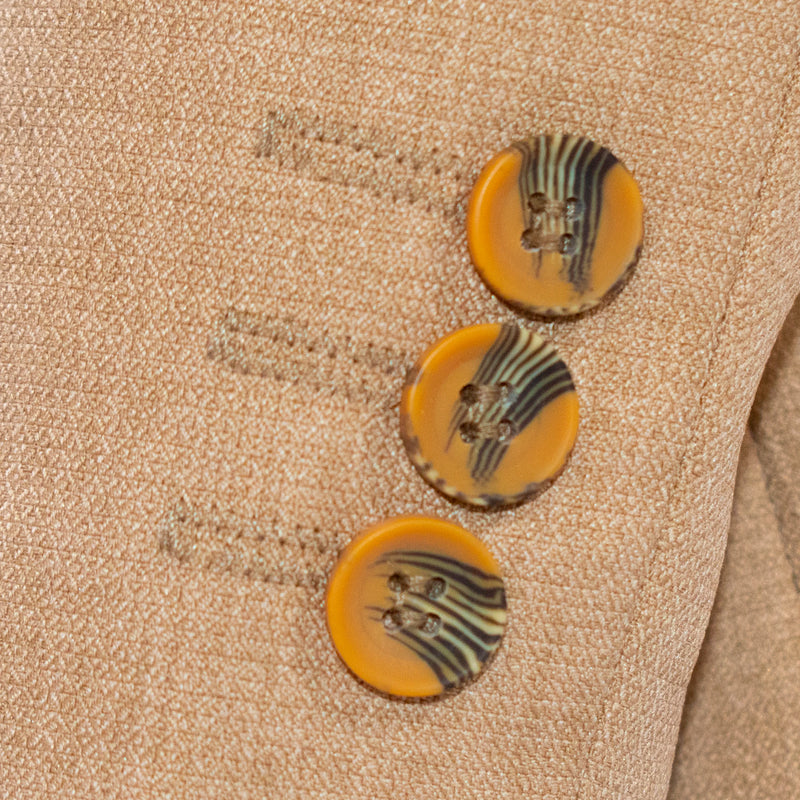 Kids' Khaki Twill 3-Piece Suit 