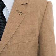 Kids' Khaki Twill 3-Piece Suit 