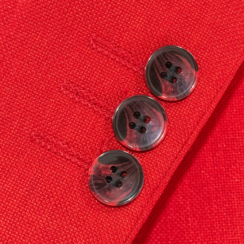 Kids' Red Twill 3-Piece Suit 