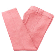 Ruby Red Twill Kids' Suit With Peak Lapels