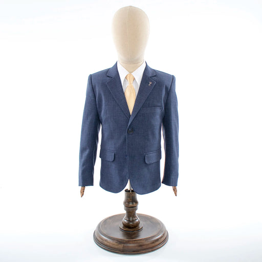 Kids' Navy Blue Twill 3-Piece Suit 