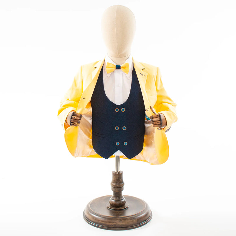 Yellow Tweed 3-Piece Kids' Suit