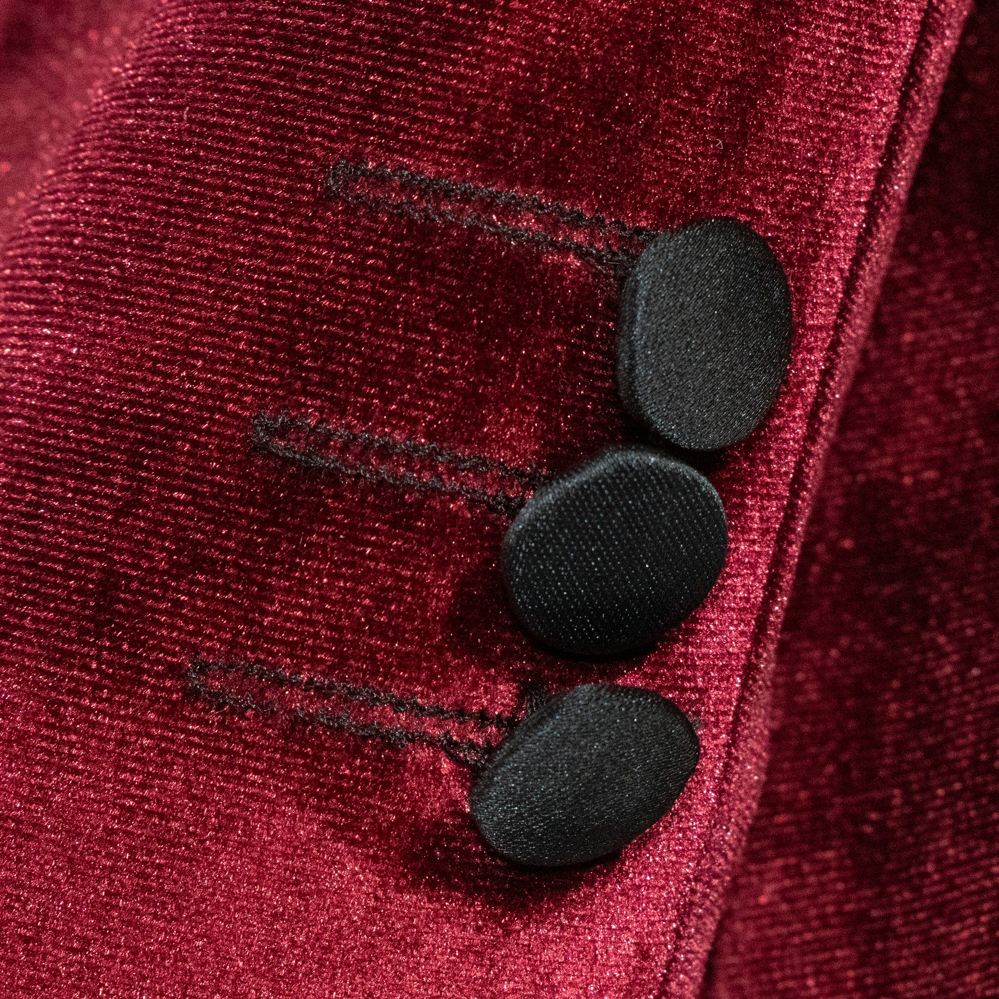 Kid's Burgundy Velvet 3-Piece Tuxedo