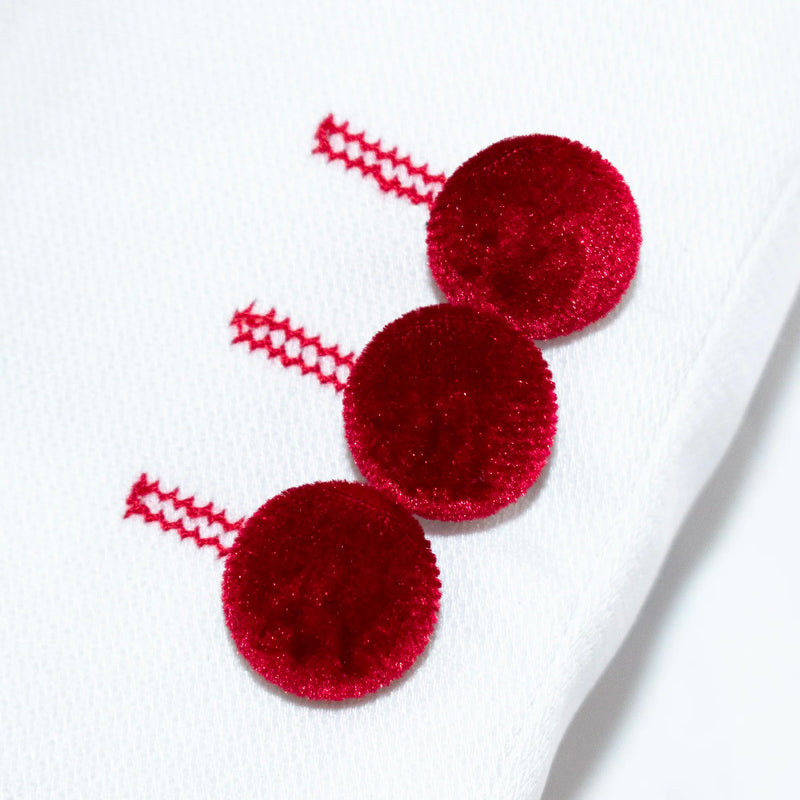 Kids' White And Black Velvet 3-Piece Tuxedo